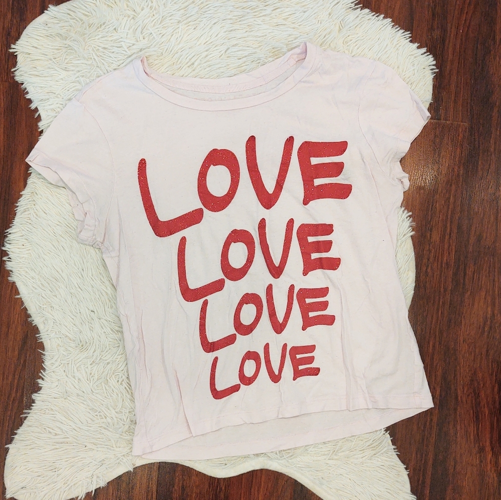 Victoria's Secret Glitter Love T-shirt